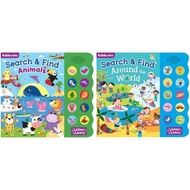Search & Find 10 Button Sound Books - Animals / Around the World (North Parade)