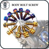 KuyaLODI Motorcycle 1Pc Body Bolt Flower Type 5x15/5x16