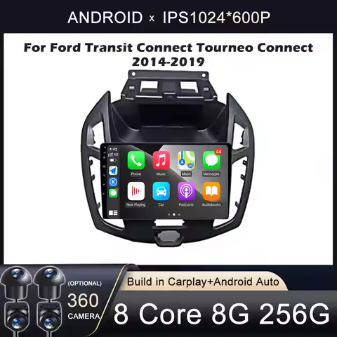 For Ford Transit Connect Tourneo Connect 2014-2019 7inch Car Radio Multimedia Video Player Android A