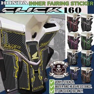 Honda Click 160 Inner Fairing New Design Sticker Accessories / Click 160 Dashboard Cover Sticker