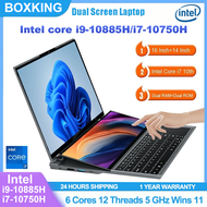 Dual Screen Laptop 16 Inch+14 Inch Touch Screen intel Core i9-10885H/i7-10750H  Windows11 DDR4  Port