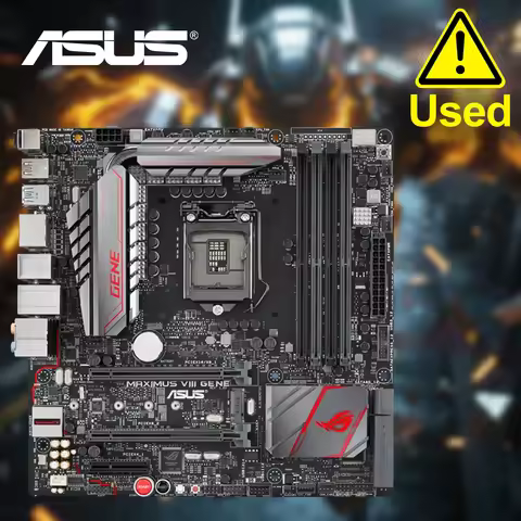 ASUS ROG MAXIMUS VIII GENE Motherboard Support i7-7700K i7-6700K i5-7600K i5-6600K CPU 4×DDR4 64GB M