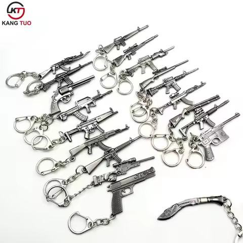 CSGO KeyChain AK47 M4A1 Mode Pendant Key Ring Chaveiro Key Holders For Game Souvenir Gift llaveros S