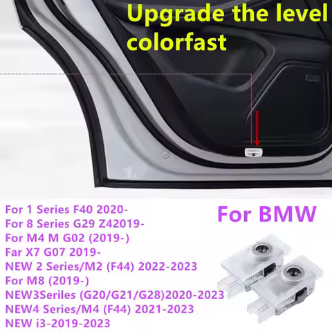 Led Car Door Welcome Light Projector Decoration Lamp Accessories For BMW 1 3 8 Series M4 G02 2019 G0