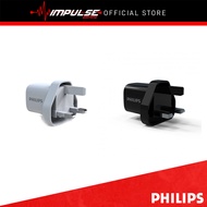 Philips Wall Charger 33W 1C1A Fast Charge - Black / White