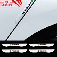 Perodua 4Pcs Car Door Anti-Collision Strip Auto Handle Rear View Mirror Bumper Sticker Transparent Protector For Viva Axia Ativa Bezza Kembara Kancil Alza Aruz Myvi Accessories