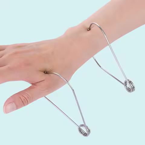 Acupoint Finger Joint Point Metal Massage Clip Portable Hand Meridian Massager Acupressure Clip Hand