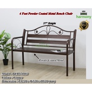 Harmony Love Powder Coated Metal Bench Chair  / Metal Garden Bench Chair / Bench Chair Besi / Outdoo