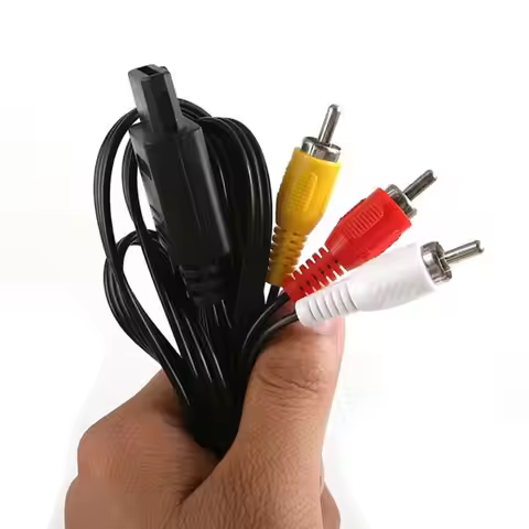 1.8M For Nintendo 64 N64 Audio TV Video Cord AV Cable to RCA For Super Nintend GameCube N64 SNES Gam