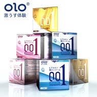 OLO 50-52-54mm Condoms ถุงยางอนามัยบางแท้ Olo (10 ชิ้น) * ไม่ปรากฏชื่อสินค้าที่ด้านหน้า* [ สินค้านำเข้าต่างประเทศ ]   ( ระวังของปลอม ) ราคา ถูก /  ส่ง