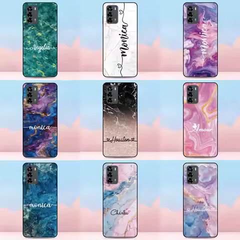 DIY Custom Name Phone Case For ZTE Blade A53 A35e A52 4G A32 A31 A72 5G V2020 Smart V70 Vita Axon 20