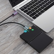 USB 3.1 Type-C to USB 3.0 Micro B 0.25m 0.5m 1m 2m 3m 24K OTG Data Cable for mobile external SSD HDD