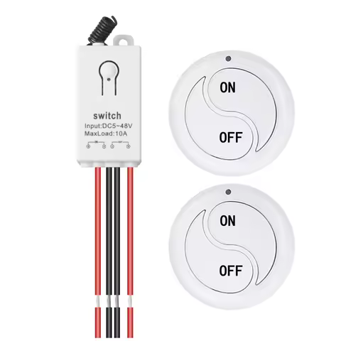 Mini Size 433MHz RF Remote Control Switch DC 5V 12V 24V 36V 48V 10A 1CH Relay Module Receiver Transm