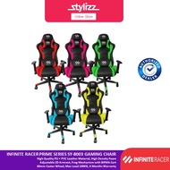 INFINITE RACER PRIME SERIES SY-8003 GAMING CHAIR -  2D ARMREST, PU + PVC LEATHER, 60 MM CASTER, MAX 