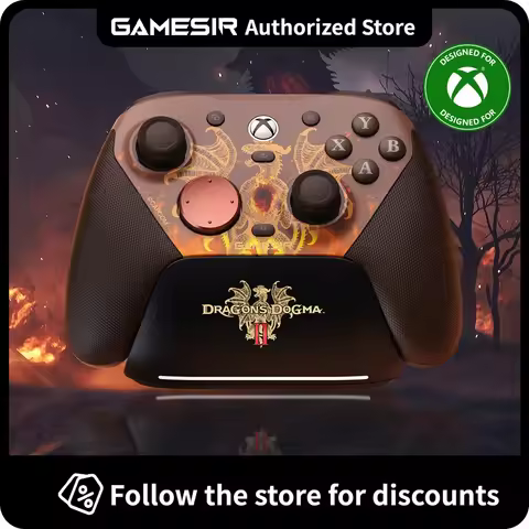 GameSir G7 Pro Dragon's Dogma II Xbox Gaming Controller with Smart Charging Station, Hall Effect, Gy