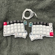 Silakka54 Split Keyboard Kit Wired Hot Swap Support VIAL Split Ergonomic Keyboard RP2040zero PC Gam