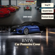 BMW i4 (2021-2026) Car Cover Logo Printed Protecting Elastic Fabric Anti-Scratch For BMW i4