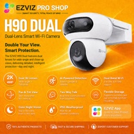 EZVIZ H90 Dual 2K+ Smart Home Dual Lens 4MP+4MP Wifi IP Outdoor Security Mini UPS Official Warranty