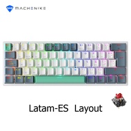 Machenike K500-B61W Tri-mode Mechanical Keyboard 60% ANSI Latam-ES Layout Wireless Hot-swap Gaming K