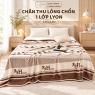 Lyon Lasante premium 1-layer mink blanket, size 2.0x2.3m, soft and warm