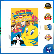 Penerbit Andi - Super Big Coloring Book With 50 Stickers The Looney Gang Buku Mewarnai Super Besar d