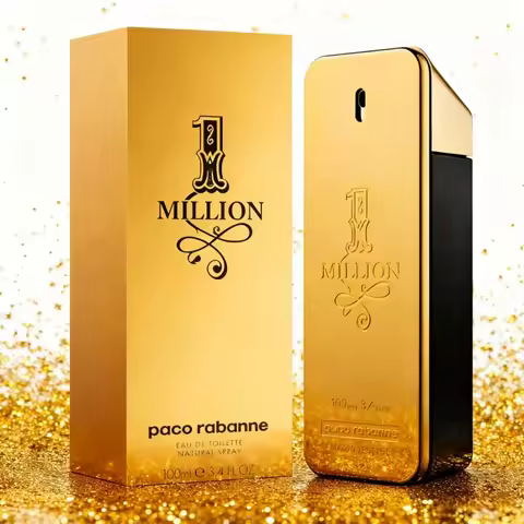 1 Million By Paco Rabanne For Men's Eau De Toilette TESTER 3.4 fl oz 100 ml Long lasting fragrance, 