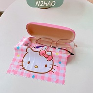 【N2HAO】 Sanrio แว่นตา Hello Kitty น่ารัก Kuromi Cinnamoroll ผ้าเช็ดหน้าจอน่ารักของขวัญสาว