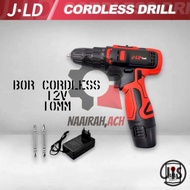 [1Baterai] Bor Baterai Jld Hitam 12S Cordless Drill J12S [Ready]