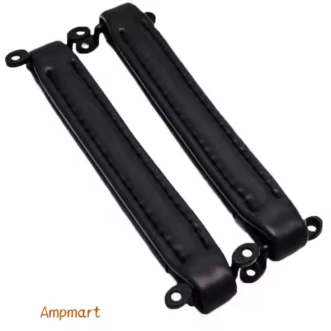 Ampmart Black Vintage Style Leather Handle For Fender Guitar AMP Cabinet With Screw 1PC
