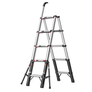 Aopeng For Home Foldable Ladder Multi-Function Telescopic Aluminium Alloy Herringbone Ladder Shrink Elevator Climbing Lightweight Triangle