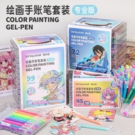 Set Hadiah Pen Jurnal Lukisan Buah Biru 99 Warna Pen Jurnal Versi Mini Berwarna-warni Pen Marker Akr