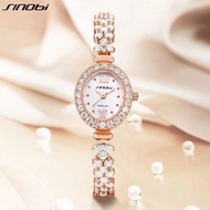 SINOBI Women High End Diamond Quartz Wristwatch Top Luxury Brand Noble Ladies Jewelry Watch Fashion Design 5ATM Relogio Feminino SYUE