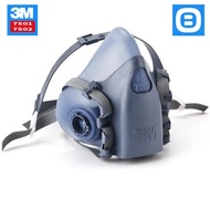 3m 7501 7502, Reusable Half Face Gas Mask, 2 Filters, Blue, 70071042777 - 70071042785