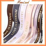 Satin ribbon, love eternal bouquet ribbon PT07
