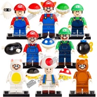 New KDL815 Super Mario Mario Movie Brothers FC Game Assembled Building Block Minifigure Toy A0AV