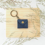 迷你胖嘟嘟鑰匙圈 深藍色 小零錢包 信封造型 項鍊
