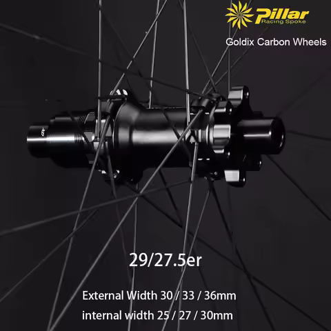MTB Carbon Wheelset 29er 27.5er Mullet Mountain Bike Wheels 1280g 36T Ratchet M370 Hub 28H Pillar TB