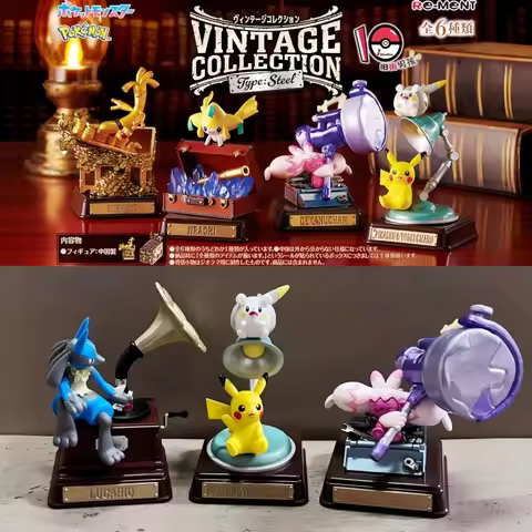 Original Re-Ment Pokemon Vintage Collection Type Steel Pikachu&Togedemaru Gholdengo Lucario Tinkaton