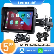 Lemolele [motorcycle specific] 5-inch wireless CarPlay touch screen supports Android Auto function w