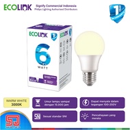 ECOLINK 6W LED 6Watt Bulb 6 Watt Bulb - 3000K WarmWhite