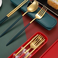 Ready Korean Spoon Set/Korean Dinnerware Set/4 in1 Cutlery Set/Cutlery Set/Cutlery Set Portable stai