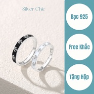 Faithfulness SILVER CHIC N16 SILVER couple ring 925 SILVER couple ring