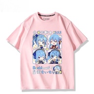 S-5XL Local Stock Kaos Hololive Vtuber Hoshimachi Suisei T-Shirt Fashion Trend 100%Cotton Print Unis