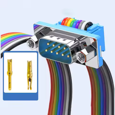 Male to Female RS-232 DB37 DB9 DB15 DB25 Extension Wire D-SUB DIDC DR/DB 9/15/25/37 Pin Ribbon Cable