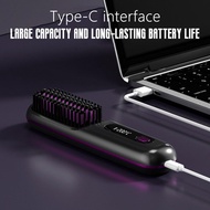 Straight Hair Brush Iron 3 Temperature Adjustment Functions For Hair Care Straightening Brush B4a0