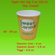 Paper Hot Cup 4 oz (120 mL) SayJasuke isi 50 pcs