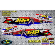 ㍿Honda Wave 100 Jrp X Daeng Sai4 Stock Decal Sticker