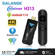 Salange M98-Y2 Thiết bị TV Stick Android 11 4K TV Box 2.4G 5g TV Box Wi-Fi kép Allwinner H313 Bộ Bộ