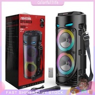 Bluetooth-Compatible Speaker Wireless Stereo Speaker Support USB/TF/AUX/FM/BT/MIC Loud Boombox Outdo