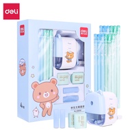 Deli Stationery Gift Set For School Office Usage Gift Box Gift - Blue/Pink 68896